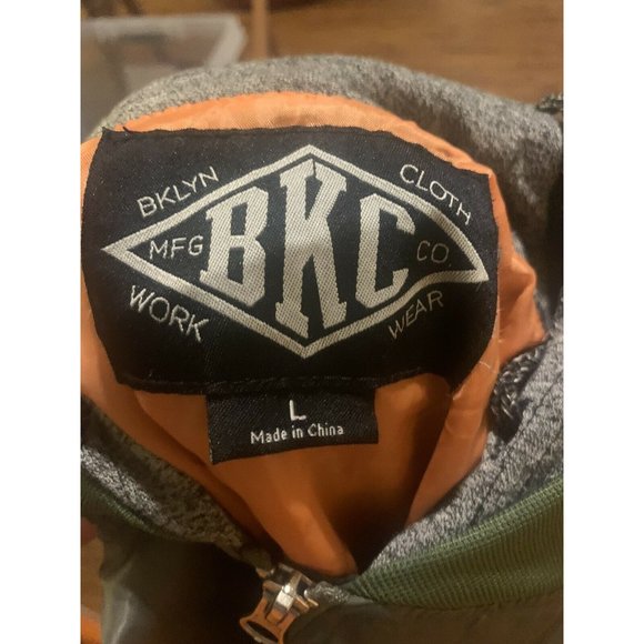 BKC Brooklyn Jacket Green Windbreaker Size Large In Men, Young Men's, Sz L - Picture 3 of 4